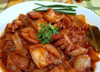 Σουπιές στιφάδο φούρνου