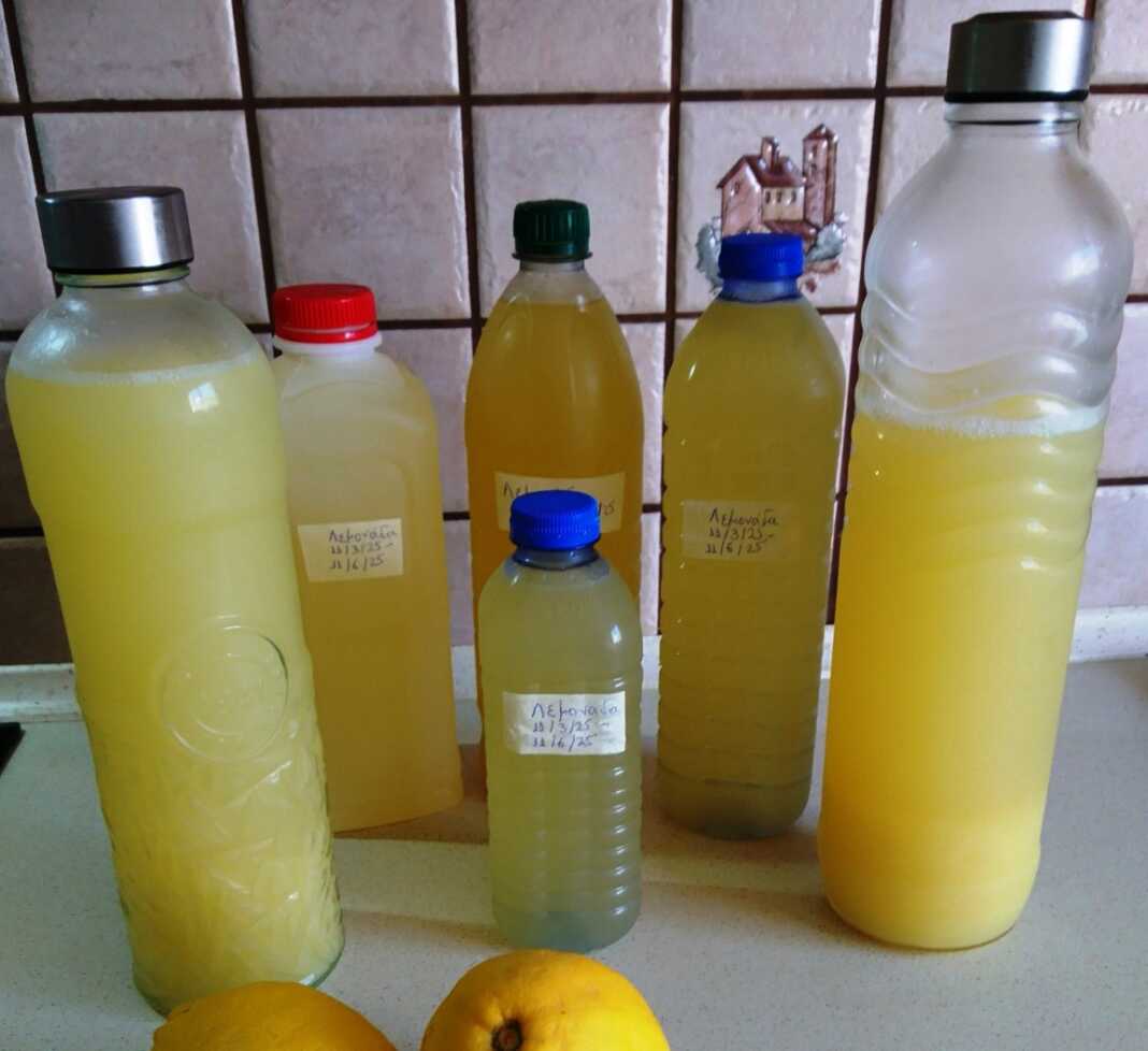 Σπιτική συμπυκνωμένη λεμονάδα
