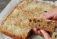 νηστίσιμο κέικ με σταφίδες