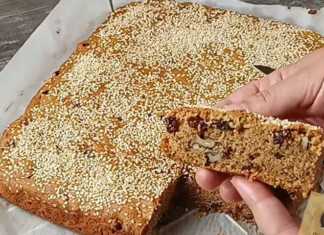 νηστίσιμο κέικ με σταφίδες