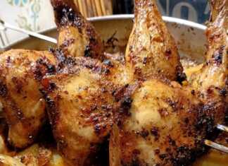 Μπουτάκια κοτόπουλο σούβλας με πατατούλες στο φούρνο