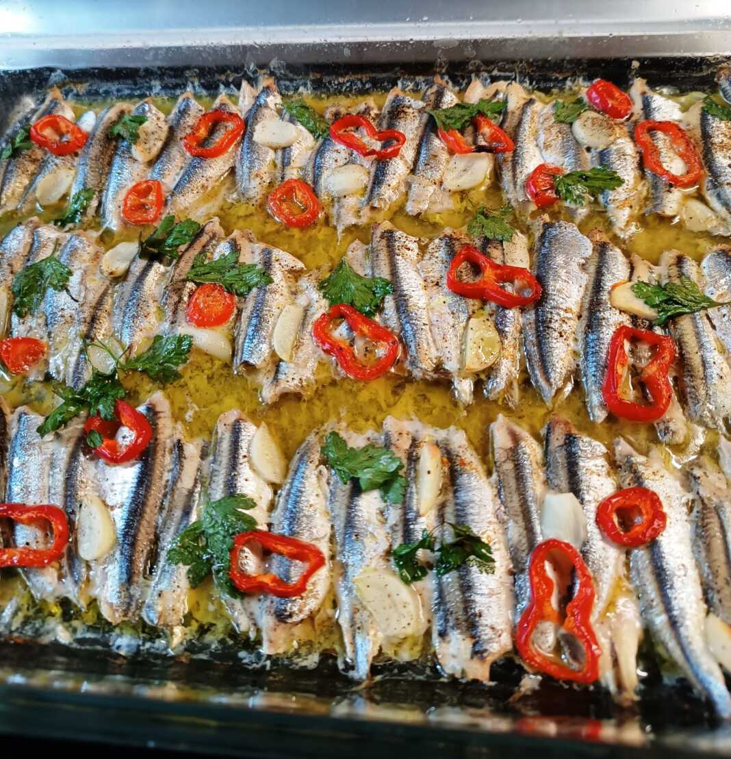 gavros fourno Γαύρο στο φούρνο