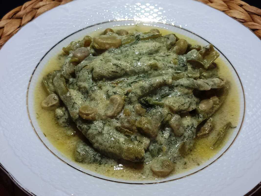 Κουκιά λαδερά αυγολέμονο