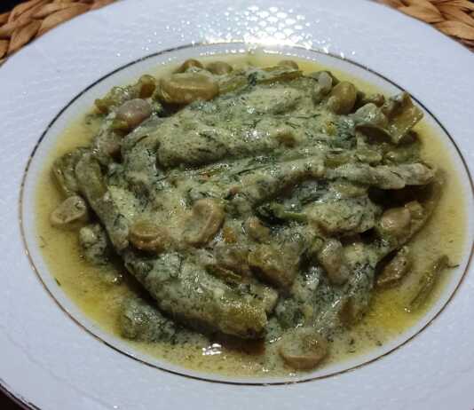 Κουκιά λαδερά αυγολέμονο