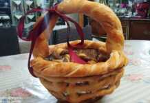 Πασχαλινό καλαθάκι Χειροποίητο,με ζύμη της αρεσκείας σας Πασχαλινό καλαθάκι