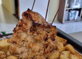 Γύρος Κοτόπουλου με πατάτες φουρνου