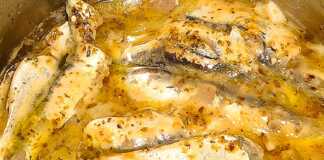 Σαρδέλες λεμονάτες με μουστάρδα