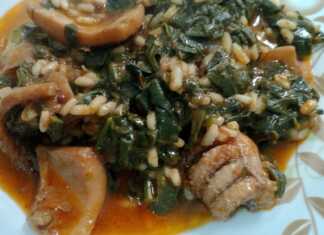 Σουπιές με σπανάκι