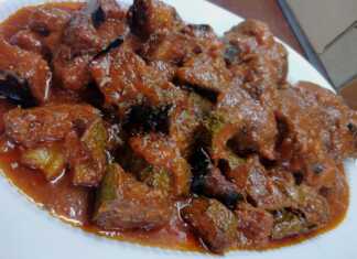 μοσχάρι με μελιτζάνες και κολοκυθάκια στην κατσαρόλα