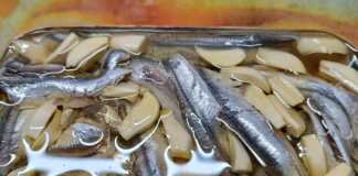 Φρέσκος γαύρος μαρινάτος σε καλαμποκέλαιο, έτοιμος να συνοδεύσει το ουζάκι σας.