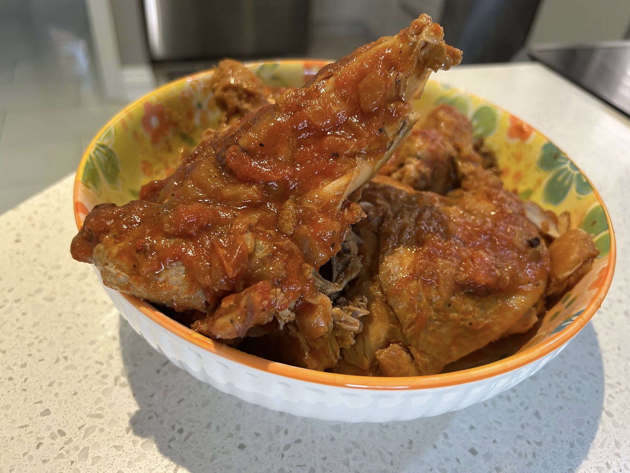 κοτόπουλο κοκκινιστό