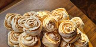 Τριαντάφυλλα μπισκότα μαρέγκας