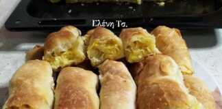 Τυρόπιτα με Χειροποίητο Φύλλο: Η απόλυτη γεύση της παράδοσης! Μια χρυσαφένια τυρόπιτα με χειροποίητο φύλλο, κομμένη σε μερίδες.