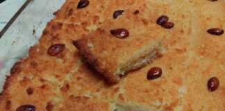 Μπασμπούσα (Αιγυπτιακό Γλυκό Σιροπιαστό με Σιμιγδάλι και Ινδοκάρυδο)