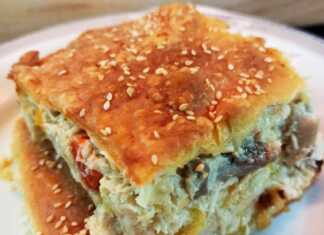 Κοτόπιτα με Μπεσαμέλ, Φύλλο Κουρού και Σουσάμι