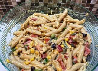 Μακαρονοσαλάτα Ολικής με Σως Γιαουρτιού