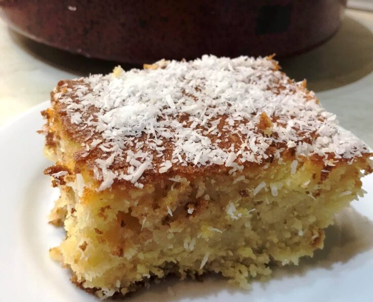 Συροπιαστό κέικ με ινδοκάρυδο