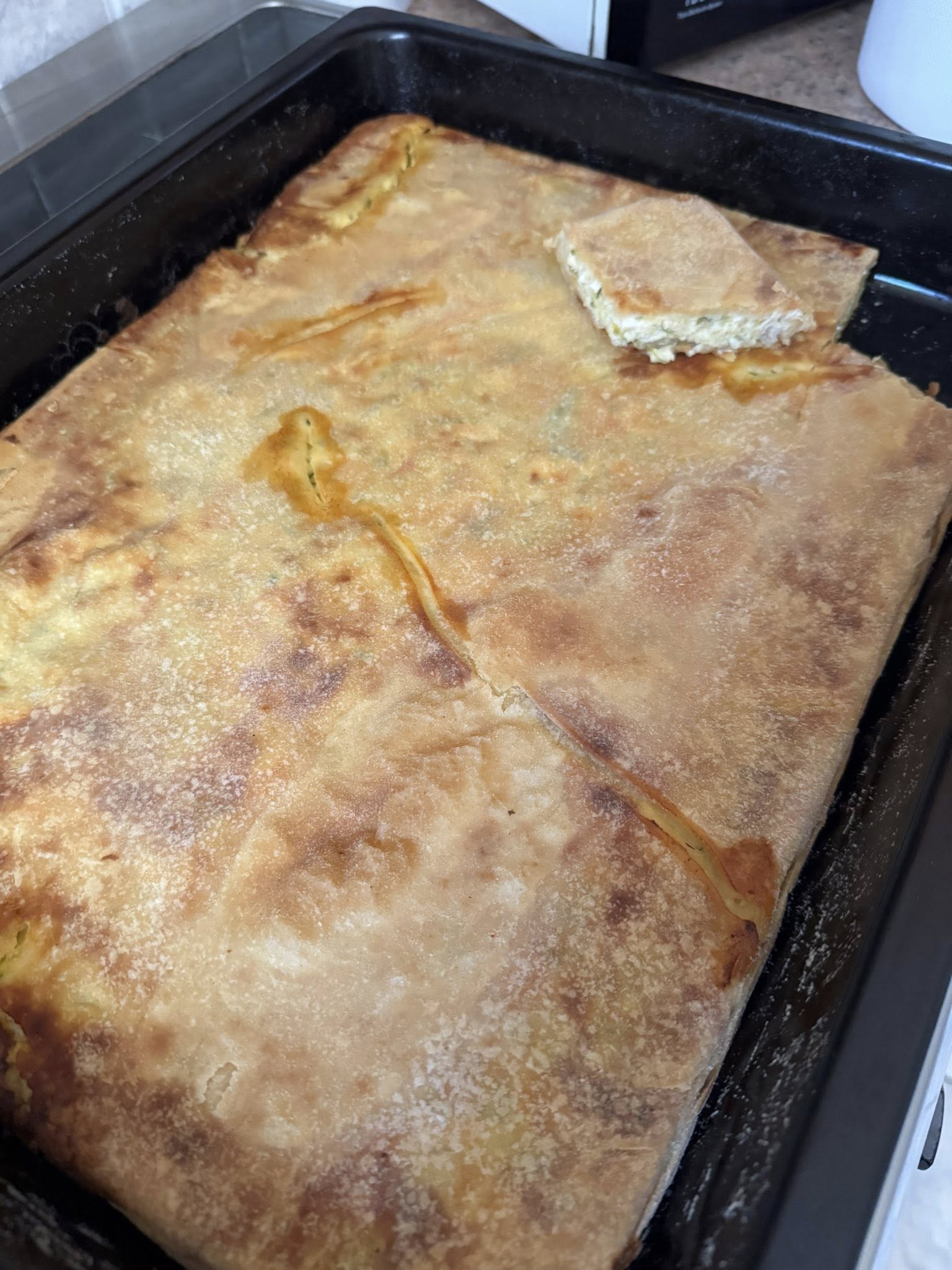 Ενα ταψί με αλμυρη κολοκυθόπιτα