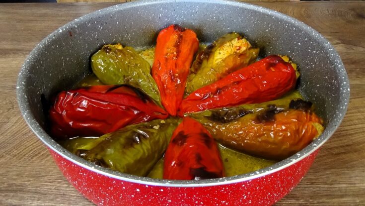 Γεμιστές Πιπεριές με Ρύζι (Νηστίσιμες)!