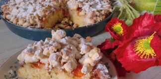 Πίτα βερίκοκο Τριφτή: Το απόλυτο καλοκαιρινό γλυκό! πίτα βερίκοκο τριφτή, συνταγή, σπιτική, εύκολη, γλυκό, ροδάκινα, ψίχουλα, ελληνική συνταγή, επιδόρπιο