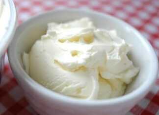 Σπιτικό Τυρί Φιλαδέλφεια Ένα μπολ με κρεμώδες Σπιτικό Τυρί Φιλαδέλφεια, έτοιμο για σερβίρισμα