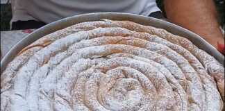 γλυκιά στριφτή κολοκυθόπιτα