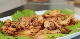 ψητά καλαμαράκια στο φούρνο,