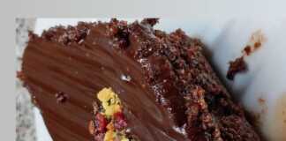 σοκολατοκαρυδόπιτα σιροπιαστή