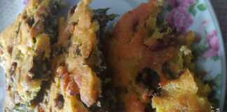 Μοσόντρα (χορτόπιτα χωρίς φύλλο): Η αυθεντική βλάχικη συνταγή! Ένα κομμάτι από την παραδοσιακή βλάχικη χορτόπιτα χωρίς φύλλο (Μοσόντρα), με την τραγανή κρούστα της.