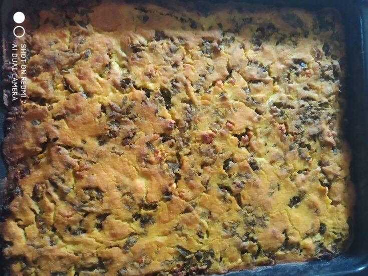 Μοσόντρα (χορτόπιτα χωρίς φύλλο)