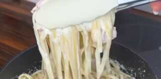 Καρμπονάρα στο τηγάνι