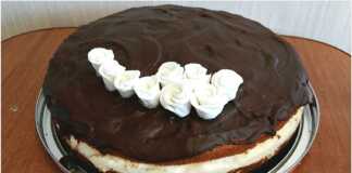 Τούρτα Κωκ με γλάσο σοκολάτας και διακόσμηση.