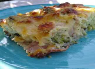 Αφράτο Μπρόκολο ογκρατέν με μπέικον και τυρένια μπεσαμέλ