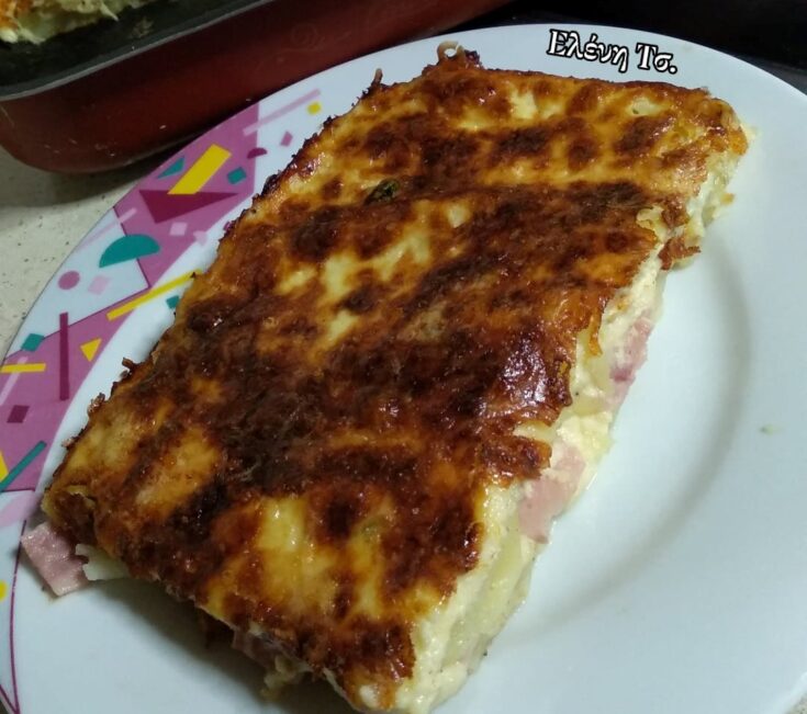 Οι λαχταριστές πατάτες ογκρατέν στο ταψί με χρυσαφένια κρούστα από λιωμένο τυρί γκούντα