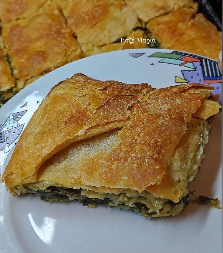 Σπανακοτυρόπιτα με Φύλλο από Ρεβυθόζουμο