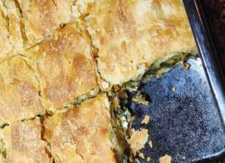 Σπανακοτυρόπιτα με Φύλλο από Ρεβυθόζουμο: Η μυστική, παραδοσιακή συνταγή! Σπανακοτυρόπιτα με φύλλο από ρεβυθόζουμο, φρεσκοψημένη και χρυσαφένια