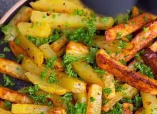 Πιάτο με την ΝΟΣΤΙΜΗ Ψημένη Πατάτα, έτοιμη για σερβίρισμα.