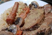 Χοιρινό Κατσαρόλας με Σάλτσα Μανιταριών