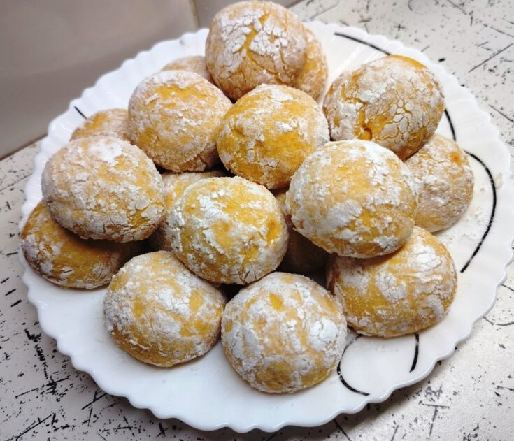 Μπισκότα Βουτύρου με Άχνη Ζάχαρη και Λεμόνι, μπισκότα, γλυκό, επιδόρπιο, λεμόνι, βούτυρο, σπιτικό