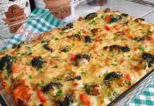 Σουφλέ Λαχανικών με χρυσαφένια κρούστα Cheddar