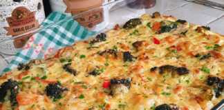 Σουφλέ Λαχανικών με χρυσαφένια κρούστα Cheddar