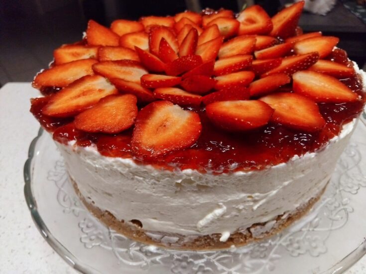 Υπέροχο Cheesecake Φράουλα