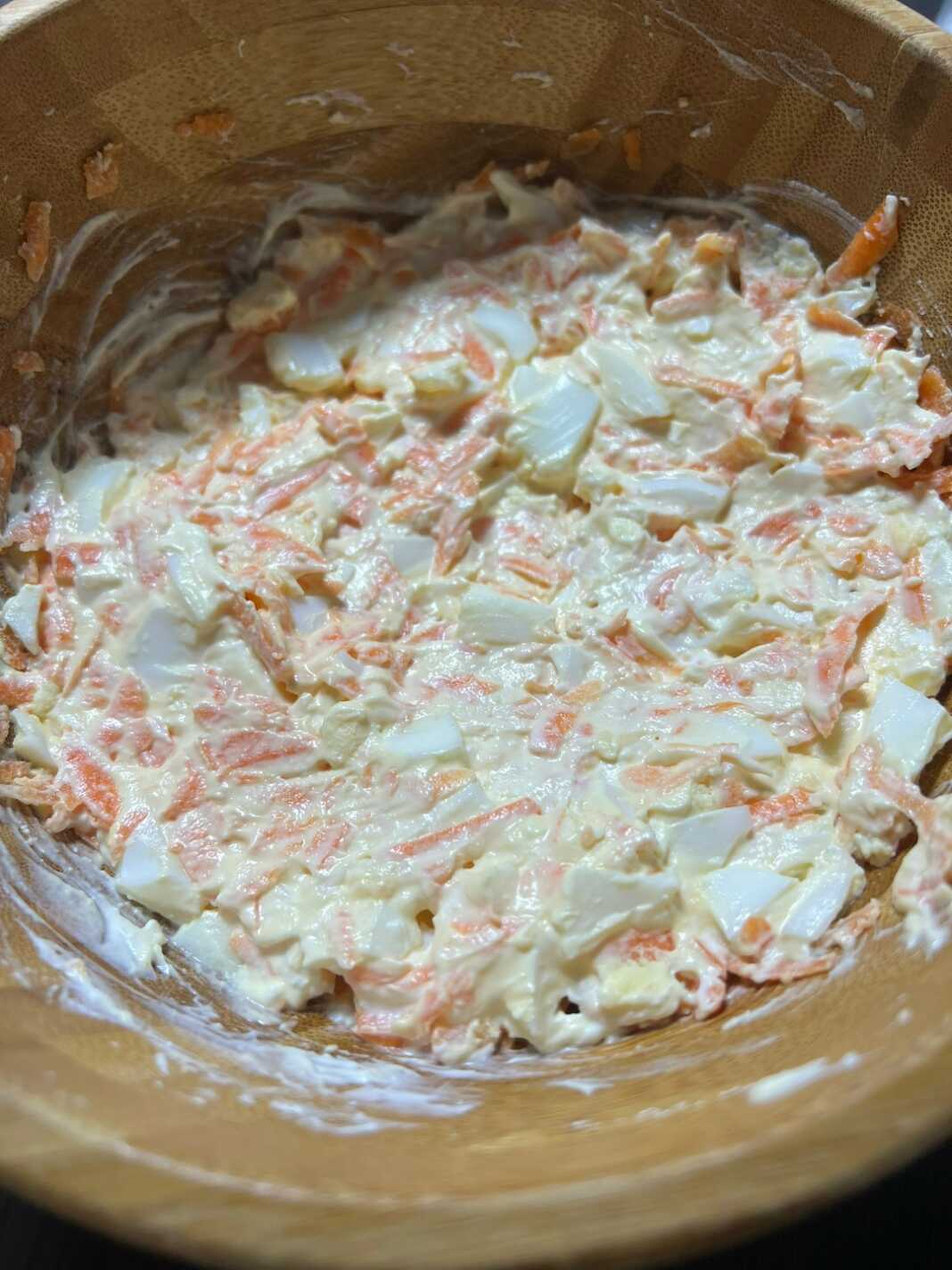 Σαλάτα Καρότο-Αυγό με Σκόρδο