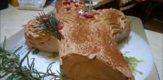 Κορμός Παντεσπάνι με Κρέμα Τυριού & Φρούτα του Δάσους