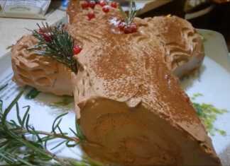 Κορμός Παντεσπάνι με Κρέμα Τυριού & Φρούτα του Δάσους