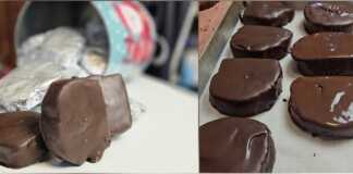 Σπιτικές καριόκες τυλιγμένες σε αλουμινόχαρτο και μερικές κομμένες στη μέση, αποκαλύπτοντας την πλούσια γέμιση από βασιλόπιτα και ξηρούς καρπούς.