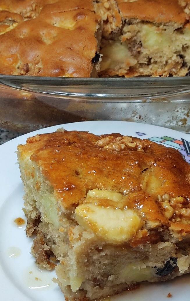 Μηλόπιτα με Σιρόπι από Μελομακάρονα