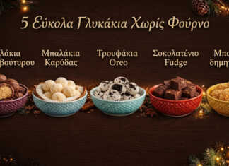 5 Εύκολα Γλυκά Χωρίς Φούρνο — Ιδανικά για Σνακ ή Πώληση Πέντε σπιτικά γλυκά χωρίς φούρνο — τρουφάκια, μπαλάκια καρύδας και φάτζ σοκολάτας