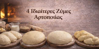 ζύμες αρτοποιίας διαφορετικοί τύποι ζύμης για ψωμί και μπριός