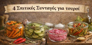 4 μπολακια Σπιτικού Τουρσί — Αγγούρι, Καρότο, Κρεμμύδι και Τσίλι Αντιγραφή